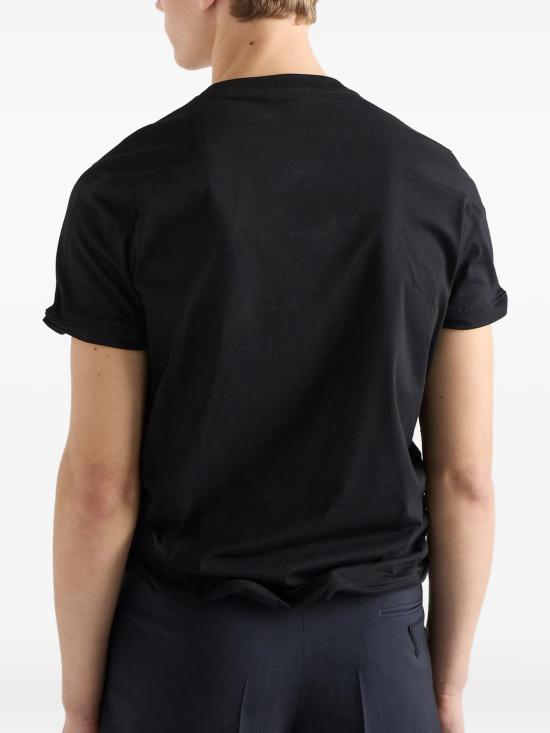 26SS 프라다 쉐이퍼블 코튼 티셔츠 UJN97911CD F0002 BLACK - PRADA
