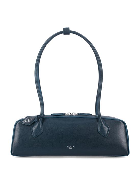 26SS 알라이아 르 테켈 미디움 레더 숄더백 AA1S06033CA212 A53 BLUE PAON