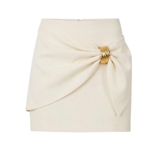 26SS 엘리자베타프랜치 숏 스커트 GO18862E2 360 Avorio - ELISABETTA FRANCHI