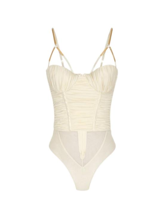 26SS 엘리자베타프랜치 바디수트 티셔츠 BO01961E2 360 AVORIO - ELISABETTA FRANCHI