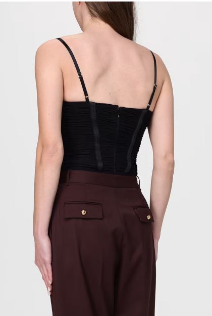 26SS 엘리자베타프랜치 바디수트 티셔츠 BO01961E2 110 Nero - ELISABETTA FRANCHI