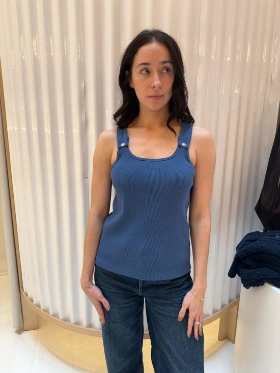  스틸히어 민소매 티셔츠 스틸 히어 뉴욕 스냅 탱크