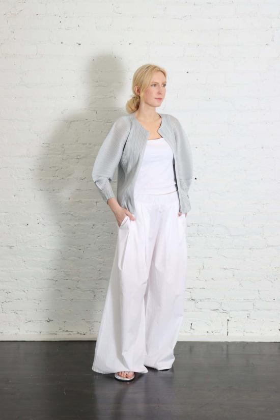  플리츠플리즈 가디건 이세이 미야케 플리츠 플리즈 4월 월간 컬러 지퍼업 - PLEATS PLEASE