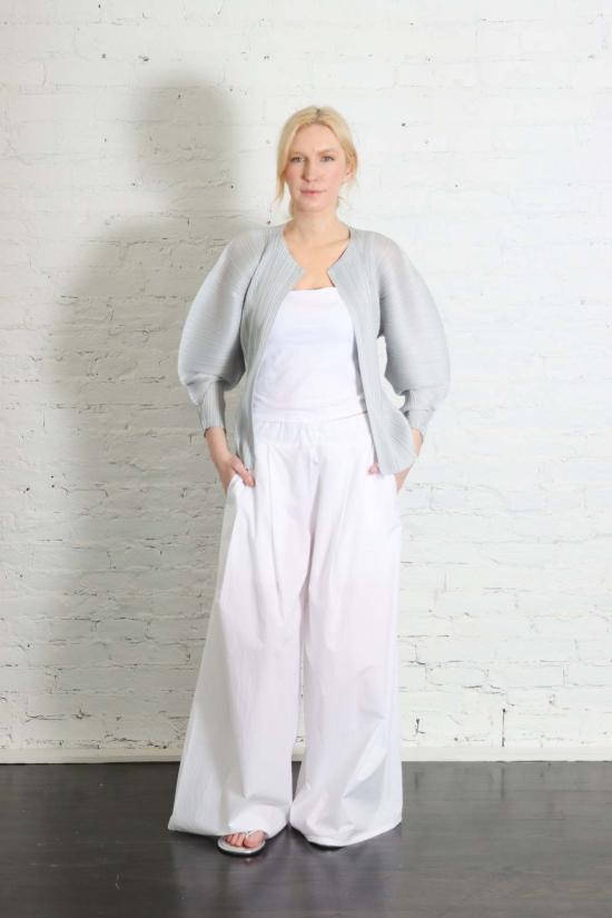  플리츠플리즈 가디건 이세이 미야케 플리츠 플리즈 4월 월간 컬러 지퍼업 - PLEATS PLEASE