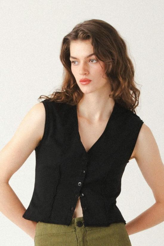  프레리 언더그라운드 블라우스 루머스 탑 블랙 - PRAIRIE UNDERGROUND