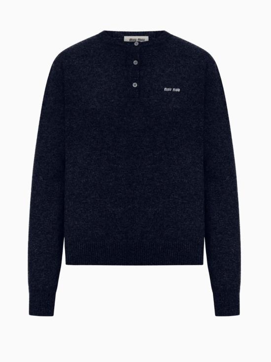 26SS 미우미우 스웨터 MML02M 13S1 F0008 NAVY DOM