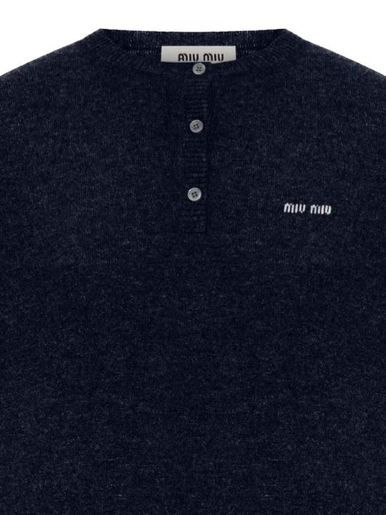 26SS 미우미우 스웨터 MML02M 13S1 F0008 NAVY DOM - MIU MIU