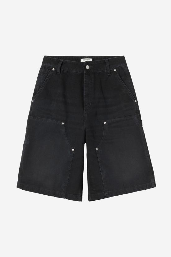 26SS 칼하트 WIP 숏팬츠 I036431 89B7 BLACK GRIND WASH DOM