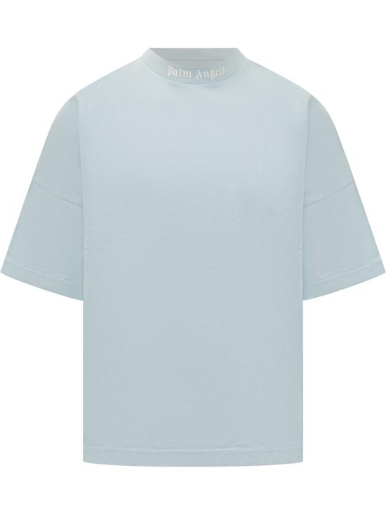 26SS 팜앤젤스 반팔 티셔츠 PMAA10BS26JER001 4103 BABY BLUE OFF WHITE