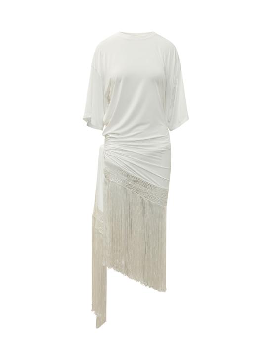 26SS 안다마네 미디 원피스 TM190113ATJP142 130 OFF WHITE