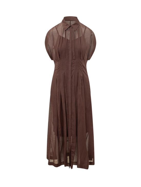 26SS 보스 롱 원피스 50559733 206 DARK BROWN