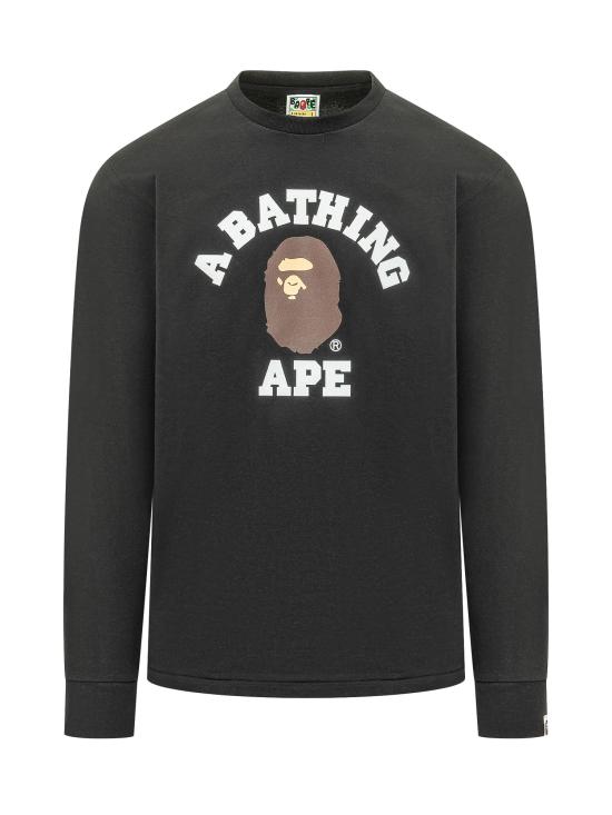 26SS 베이프 긴팔 티셔츠 001LTM301011M BLACK