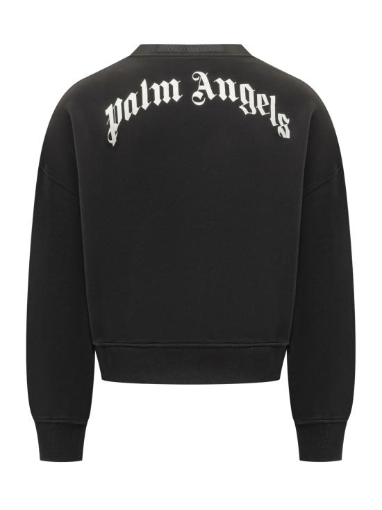 26SS 팜앤젤스 긴팔 티셔츠 PMBA08JS26FLE004 1003 BLACK OFF WHITE - PALM ANGELS