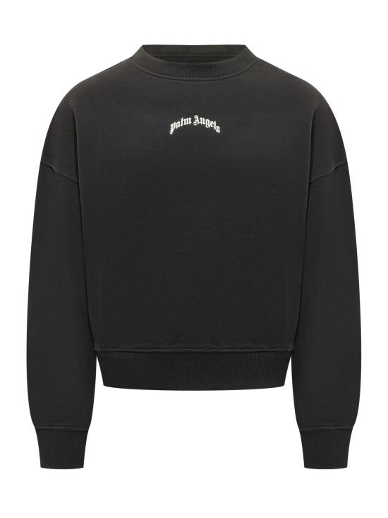 26SS 팜앤젤스 긴팔 티셔츠 PMBA08JS26FLE004 1003 BLACK OFF WHITE