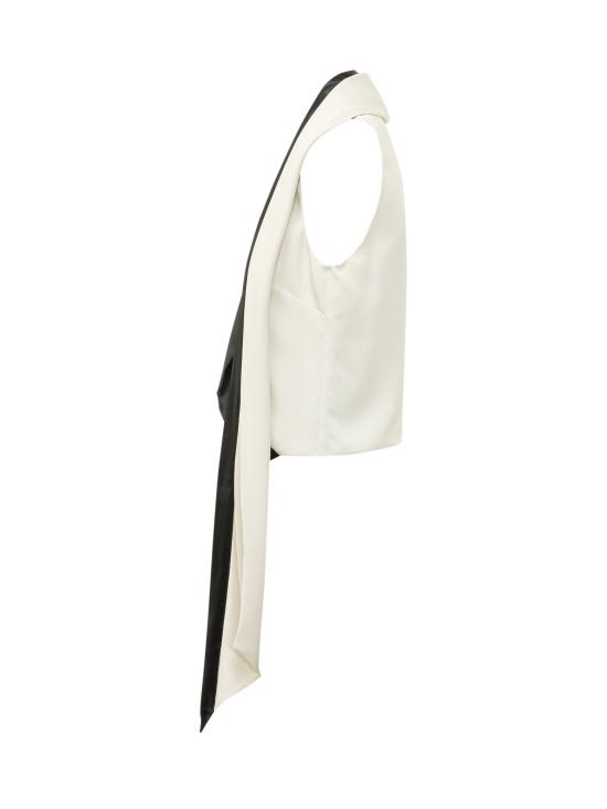 26SS 알베르타 페레티 민소매 티셔츠 08050128 1003 FANTASIA AVORIO - ALBERTA FERRETTI