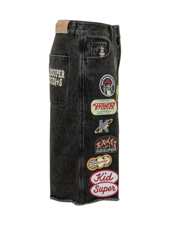 26SS 키드슈퍼 데님 숏팬츠 SS26SHRT02 BLACK - KIDSUPER