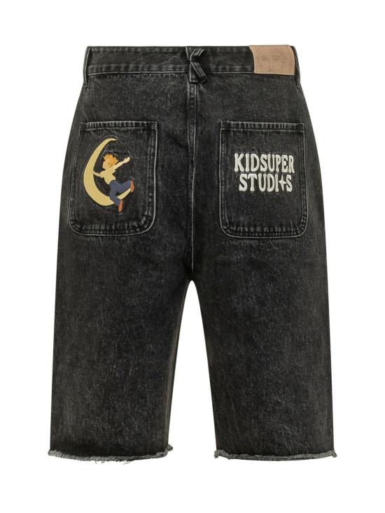 26SS 키드슈퍼 데님 숏팬츠 SS26SHRT02 BLACK - KIDSUPER