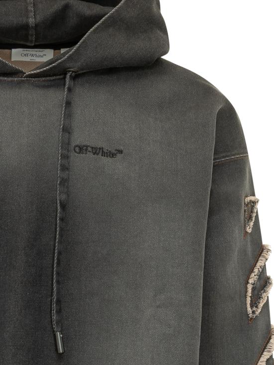 26SS 오프화이트 긴팔 티셔츠 44MBB12MS26D00 1009 HIGHLIGHTED BLACK - OFF WHITE