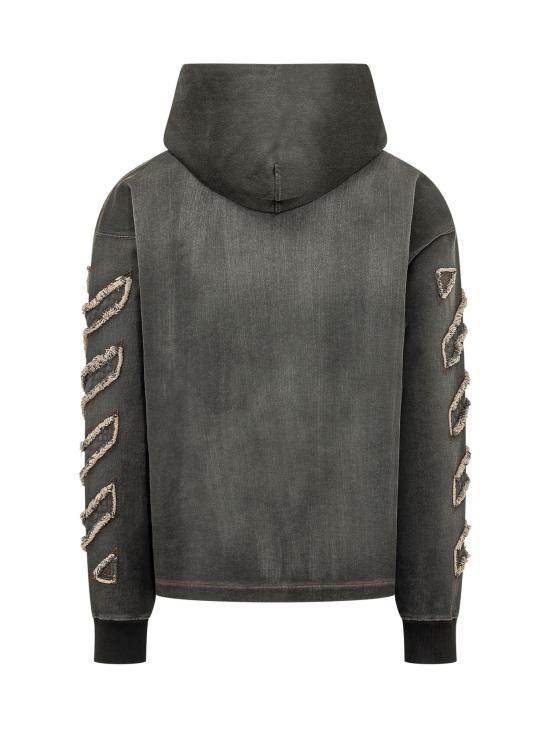 26SS 오프화이트 긴팔 티셔츠 44MBB12MS26D00 1009 HIGHLIGHTED BLACK - OFF WHITE