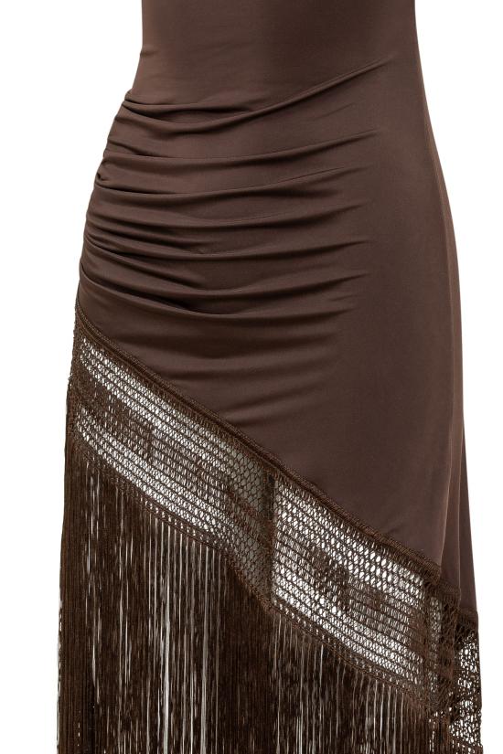 26SS 안다마네 롱 원피스 TM190159ATJP142 640 DARK BROWN - ANDAMANE