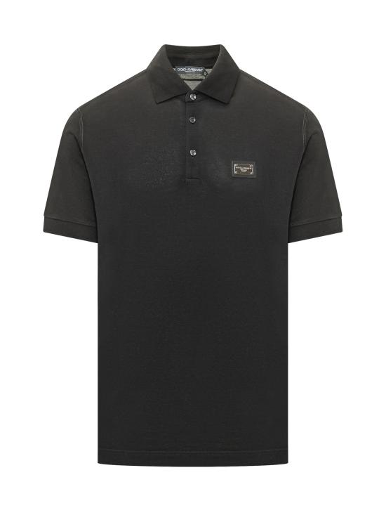 26SS DOLCE & GABBANA ESSENTIAL 폴로 티셔츠 G8PL4TG7P1D N0000 NERO
