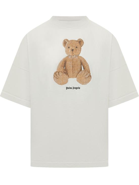 26SS 팜앤젤스 반팔 티셔츠 PMAA10BS26JER004 0360 OFF WHITE BROWN