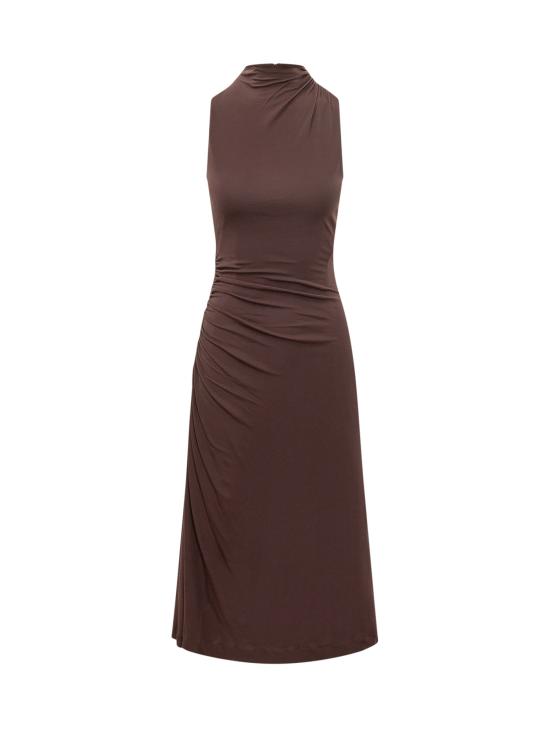 26SS 보스 롱 원피스 50557369 206 DARK BROWN