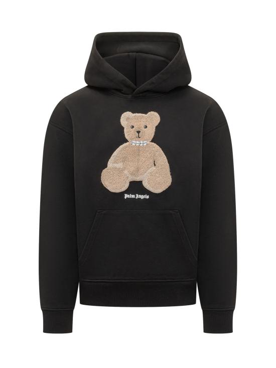 26SS 팜앤젤스 후드 티셔츠 PMBB17DS26FLE00C 1060 BLACK BROWN