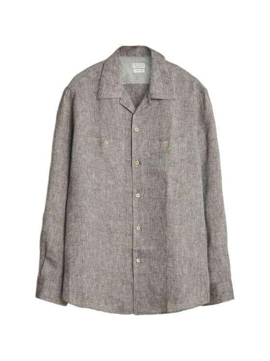 26SS 브루넬로 쿠치넬리 긴팔 셔츠 MM6840658 C146 - BRUNELLO CUCINELLI