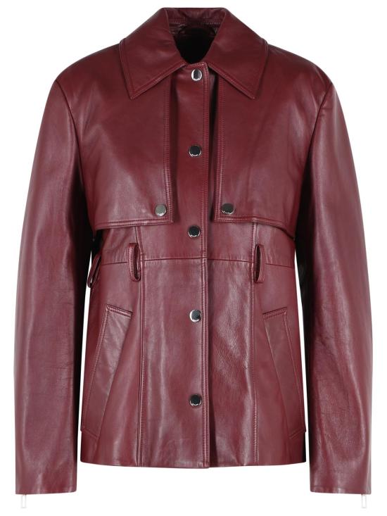 26SS 스포트막스 가죽 자켓 2612441013002 Bordeaux