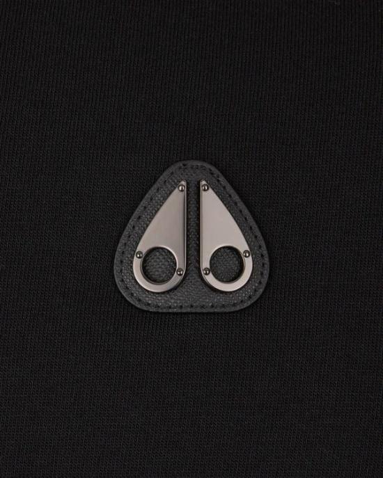 26SS 무스너클 반팔 티셔츠 M15MT777 292 BLACK - MOOSE KNUCKLES