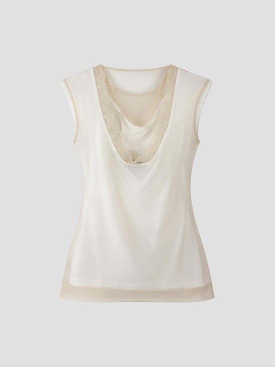 26SS 시몬로샤 민소매 티셔츠 5415B0553 WHT ND PR CL WHT NUDE PRL CLR - SIMONE ROCHA