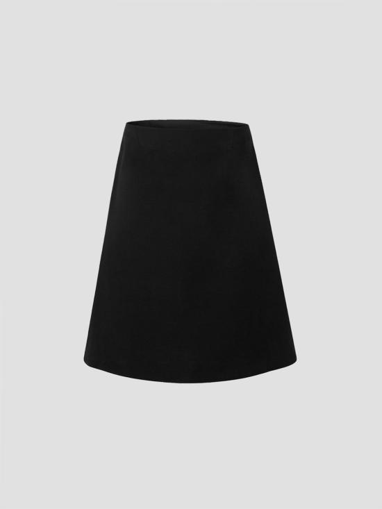 26SS 질샌더 미디 스커트 J03MA0291J70218 001 BLACK