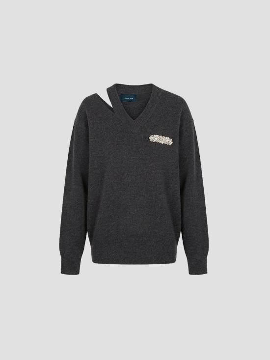 26SS 시몬로샤 후드 티셔츠 LMK10WB0660 CHR PRL CLR CHRCL PRL CLR