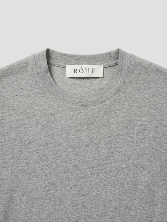 26SS 로에 후드 티셔츠 41222107 031 LIGHT GREY MEL - ROHE