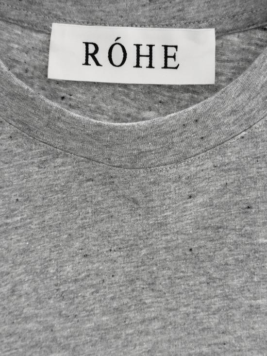 26SS 로에 후드 티셔츠 41222107 031 LIGHT GREY MEL - ROHE