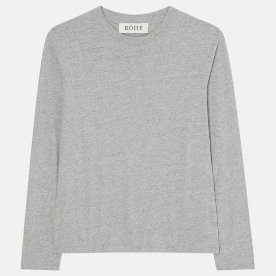 26SS 로에 후드 티셔츠 41222107 031 LIGHT GREY MEL