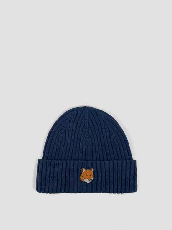 26SS 메종키츠네 폭스 헤드 비니 PM06111KT1140 0413 CLASSIC NAVY