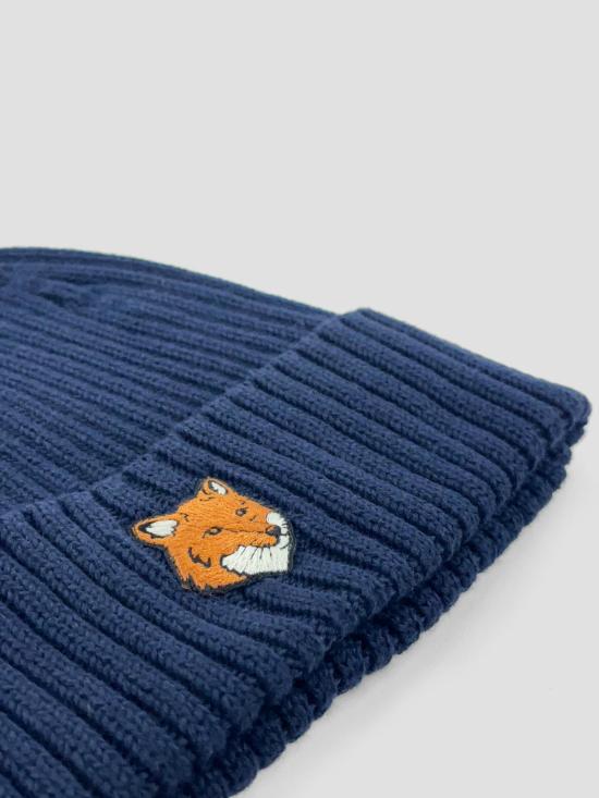 26SS 메종키츠네 폭스 헤드 비니 PM06111KT1140 0413 CLASSIC NAVY - MAISON KITSUNE