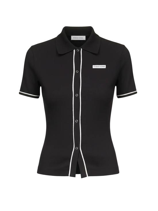 26SS 마린세르 반팔 티셔츠 WSI038ACJER0011 BK99 BLACK