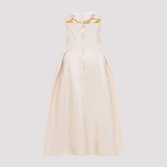 26SS 엘리자베타프랜치 미디 원피스 AB94262E2 045 CREMA - ELISABETTA FRANCHI