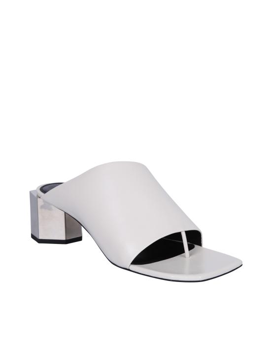  오프화이트 뮬/슬리퍼 OWIJ011S21 LEA001 0300 White - OFF WHITE