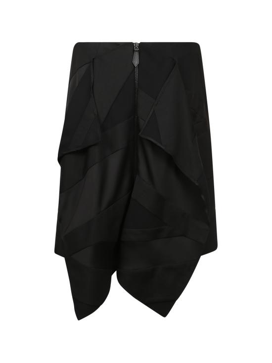  버버리 미디 스커트 8046842 A1189 Black - BURBERRY