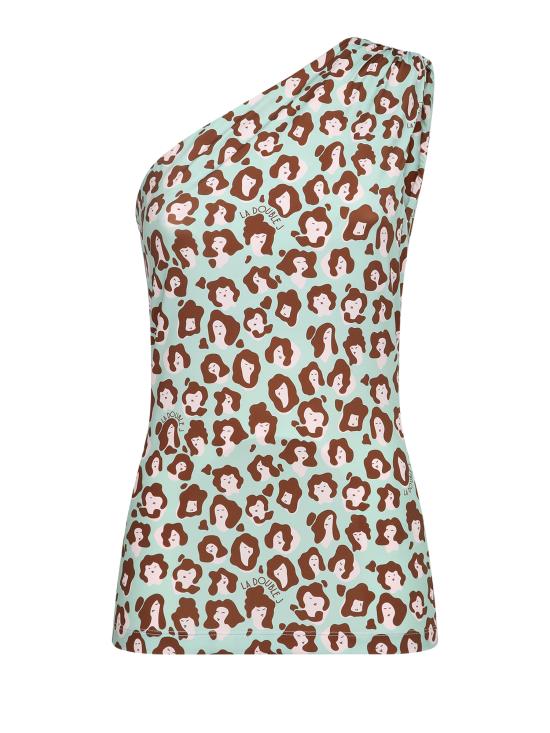  라 더블제이 민소매 티셔츠 TOP0048 JER005 LLE0002 Multi