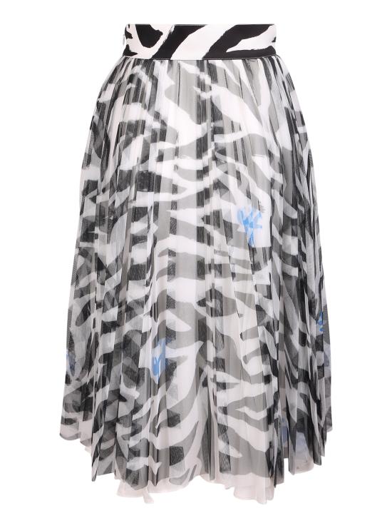  오프화이트 미디 스커트 OWCC147S22 FAB001 0110 White - OFF WHITE