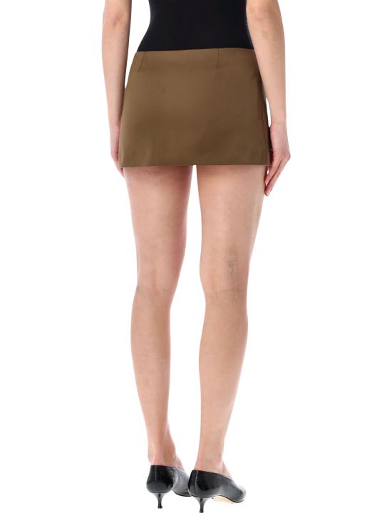 26SS 더프랭키샵 숏 스커트 SKFS22036220 DARK CARAM DARK CARAMEL - THE FRANKIE SHOP