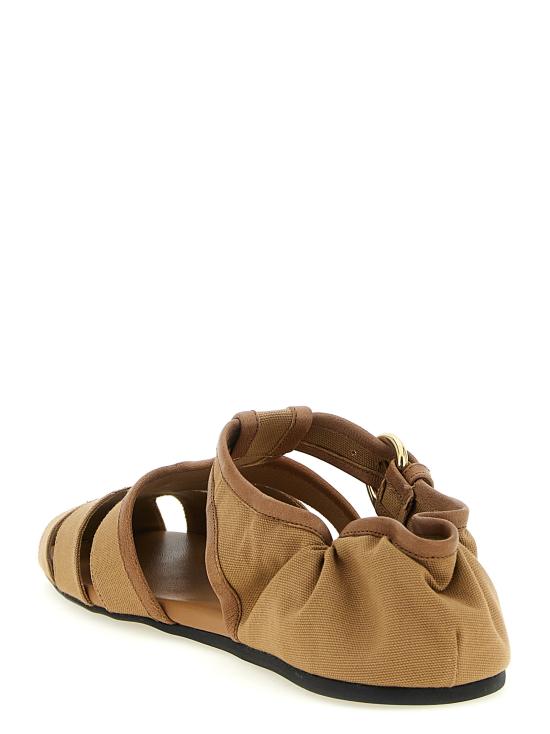 26SS 미우미우 샌들 5E635FF0053ZMTF0JRS Beige - MIU MIU