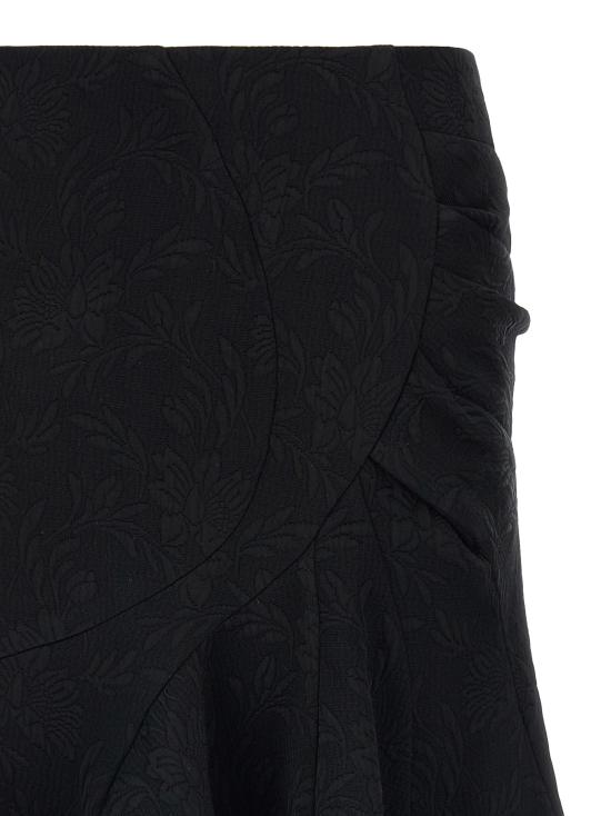 26SS 드리스 반 노튼 미디 스커트 2610108213265900 Black - DRIES VAN NOTEN