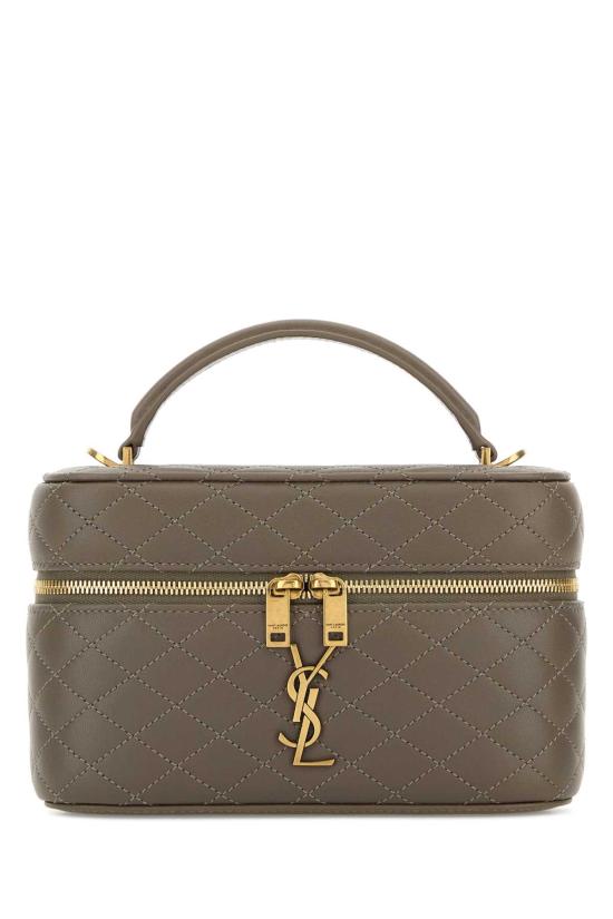 26SS 생로랑 램스킨 가비 베니티 백 7667311EL07 1799 Grey