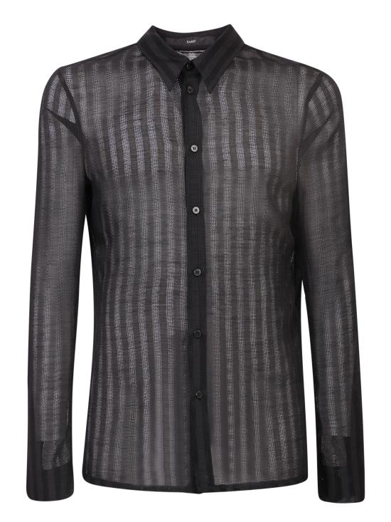  사피오 긴팔 셔츠 N16 RICAMO NERO Black